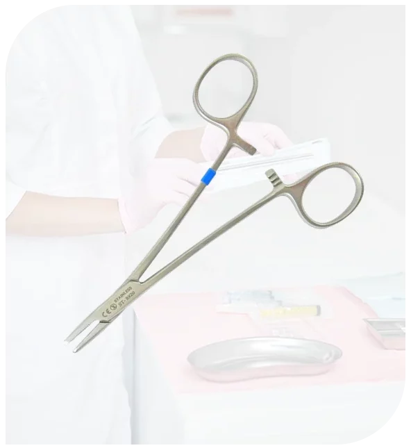 Nadelhalter für chirurgische Nadeln, sterile Ausführung