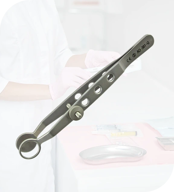 Chalazionklemme – Ophthalmologisches Einweginstrument zur sicheren Fixierung des Augenlids bei Operationen
