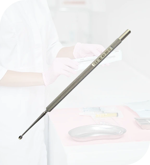 Chalazionlöffel als steriles ophthalmologisches Einweginstrument