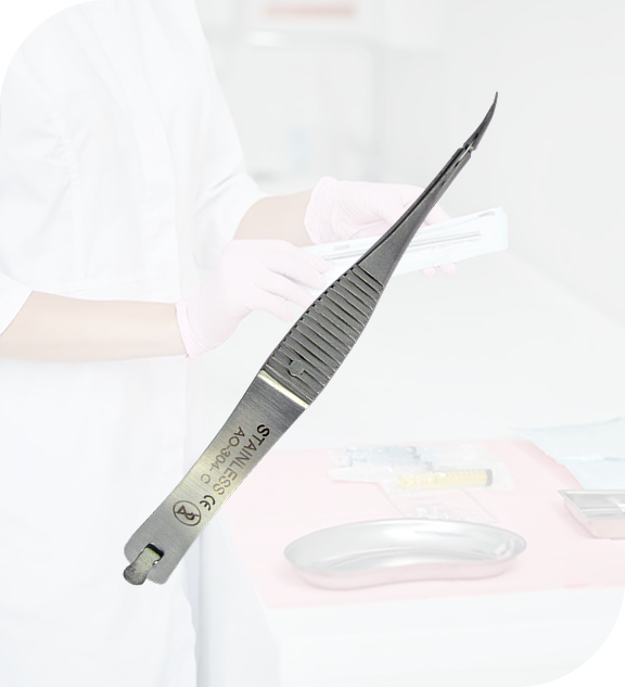 Ophthalmologische Fremdkörpernadel als Einweginstrument