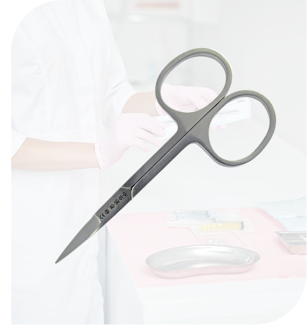 Ophthalmologische Schere für präzise Eingriffe